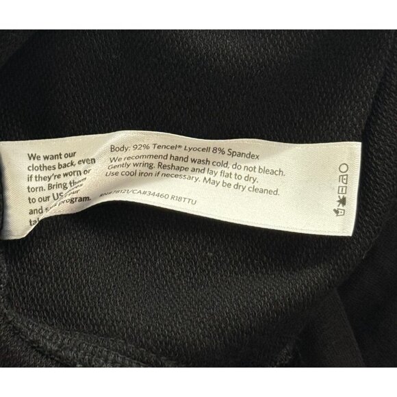 Eileen Fisher System Black High Neck Long Sleeve Tunic Top Soft Versatile Size S - Picture 5 of 6